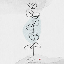 GOLDMARIE Plotterdatei - One Line Florals Eukalyptus