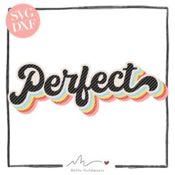 HELLO GOLDMARIE Plotterdatei - Perfect - Retro Stil