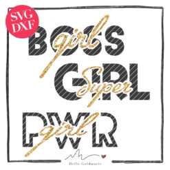 Hello Goldmarie Plotterdatei - Girl Power