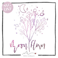 Hello Goldmarie Plotterdatei - Moon Flower