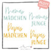 Plotterdatei Babys "Mamas Kind Papas Kind"