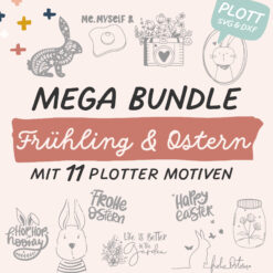Plotterdateien MEGA Bundle Frühling & Ostern