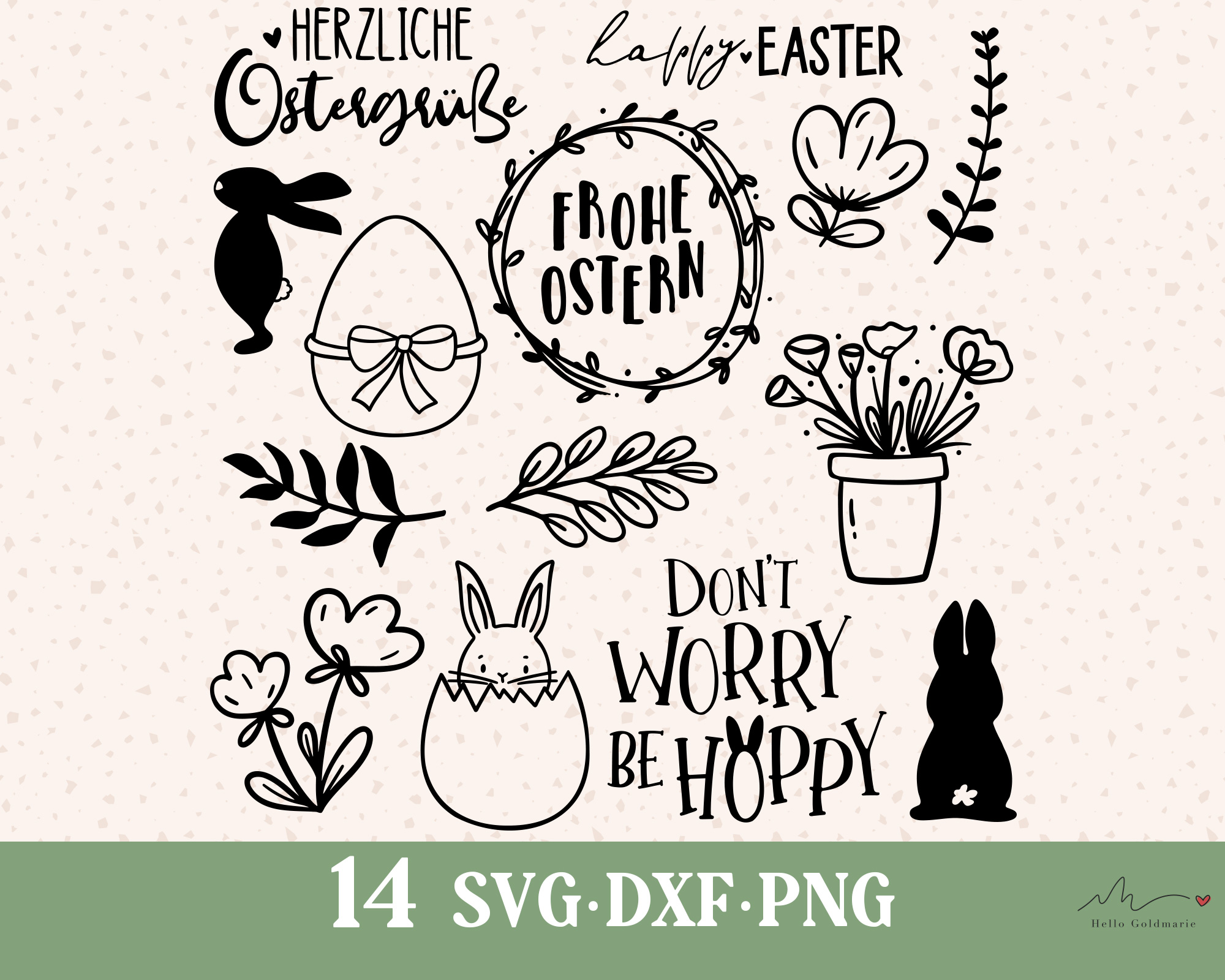 Plotterdateien Ostern