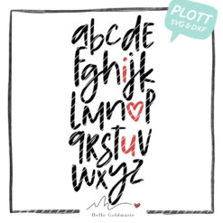 Plotterdatei "I love you Alphabet"