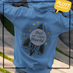 Alternative view of Plotterdatei "Out of this World" –  Rakete Weltall