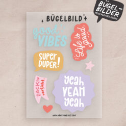 Bügelbilder Set – Bügelbilder Mix Good Vibes