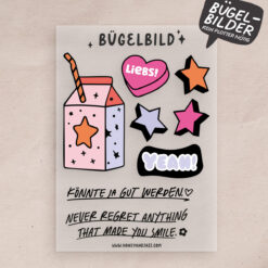 Bügelbilder Set – Yeah!