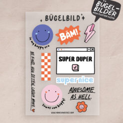 Bügelbilder Set – BÄM!