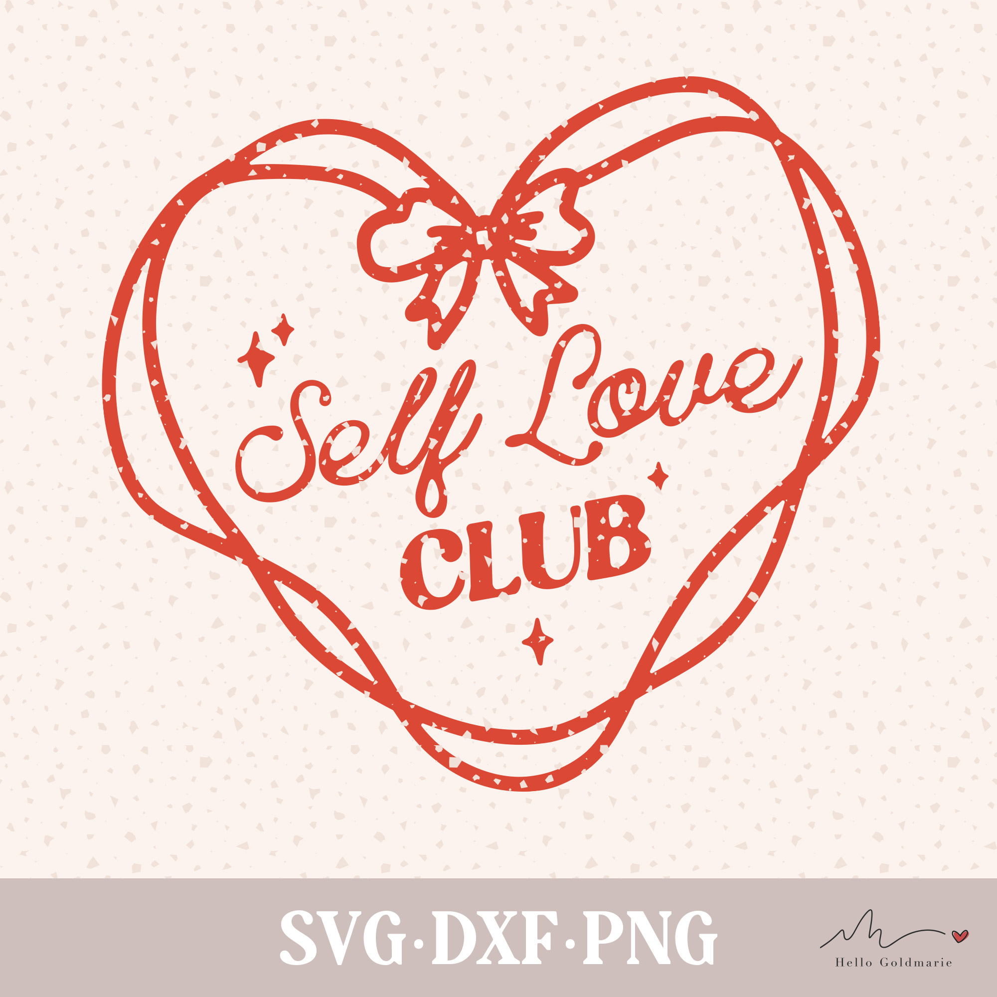 Plotterdatei Self Love Club (SVG, DXF, PNG)