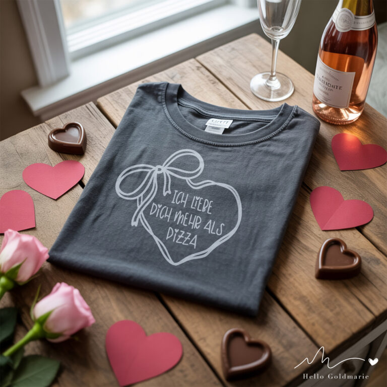 Plotterdatei Valentinstag T-Shit Geschenk